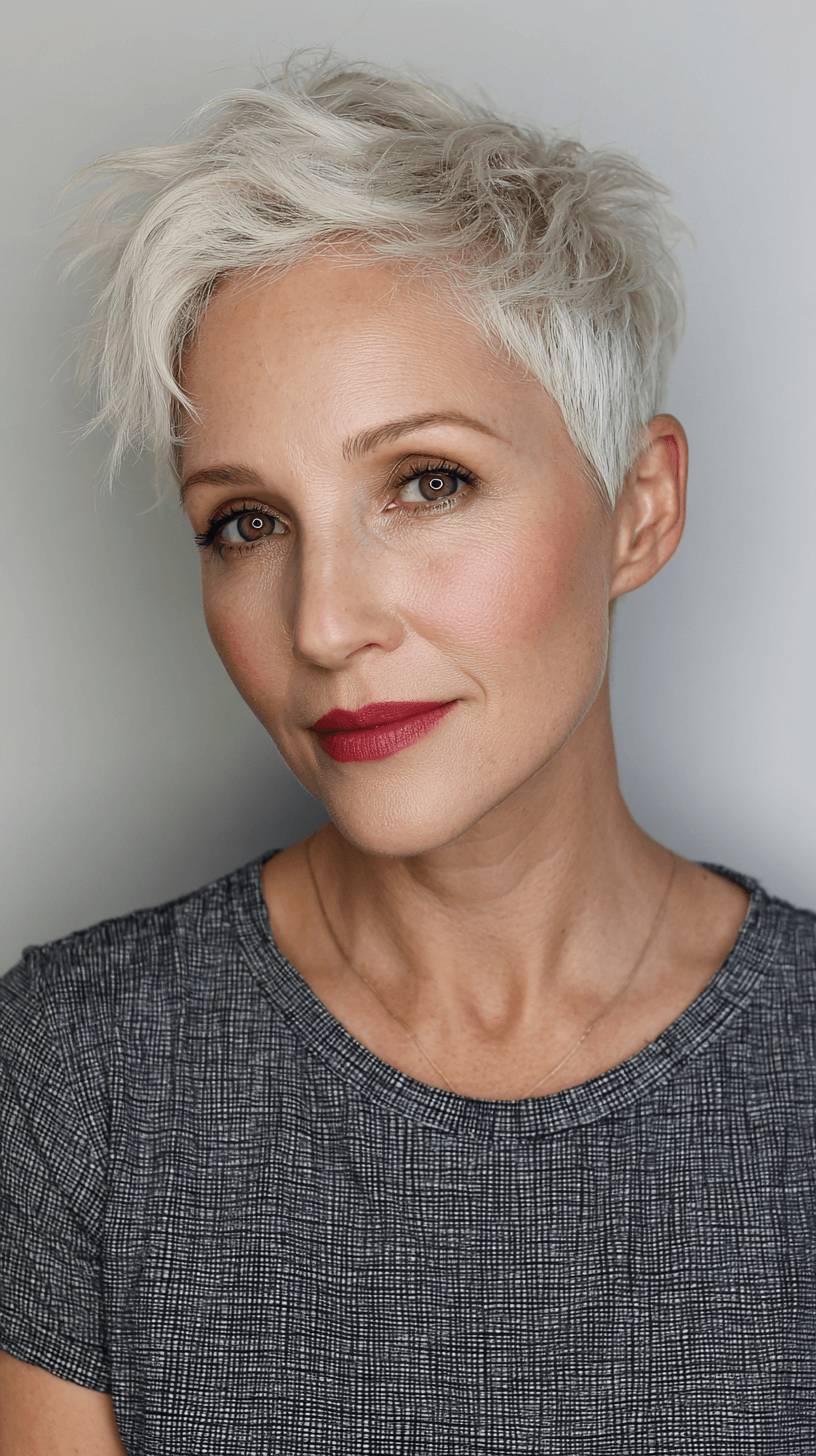 Chic Textured Pixie Cut with Soft Volume