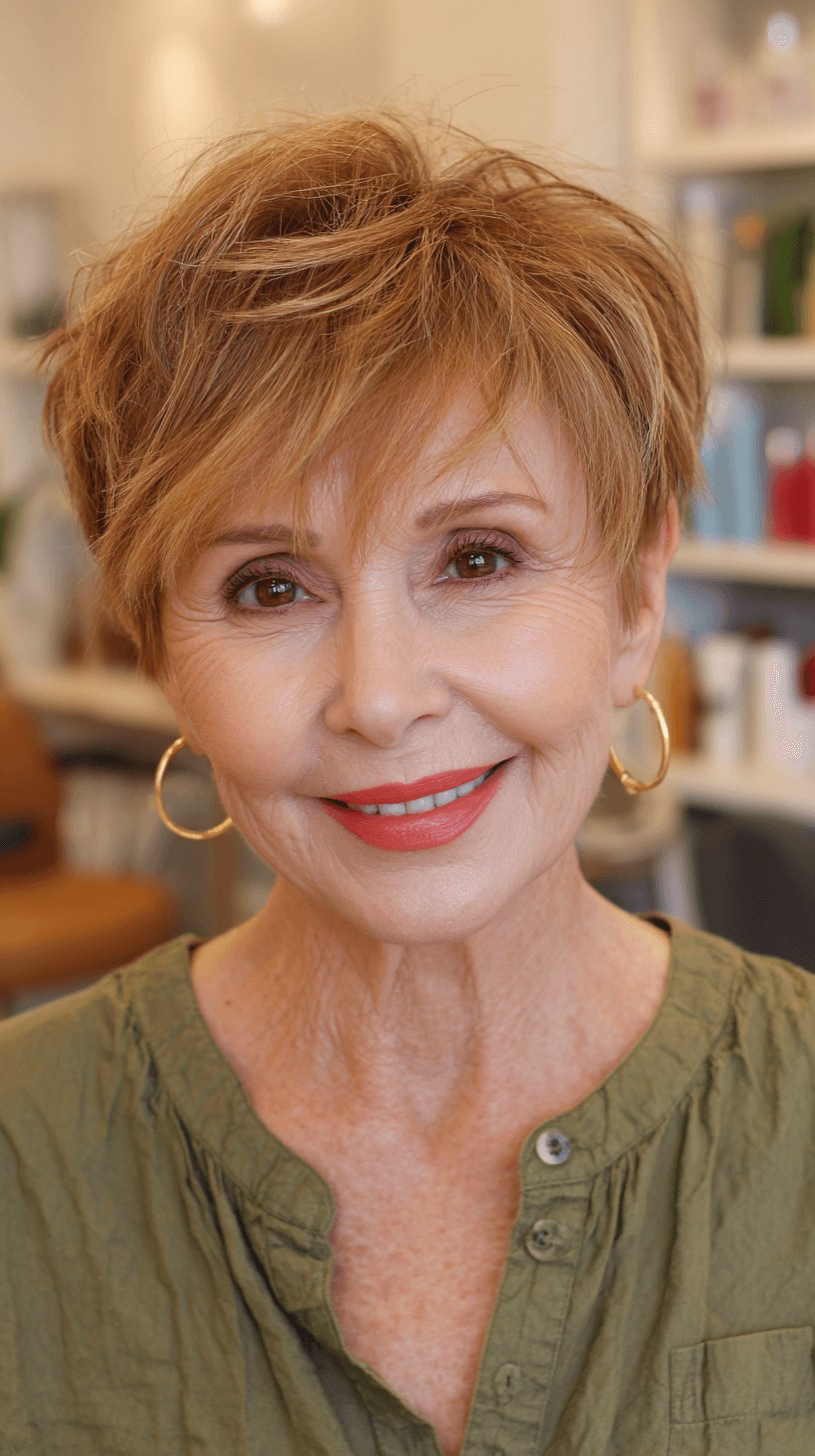 Textured Side-Swept Pixie with Soft Layers