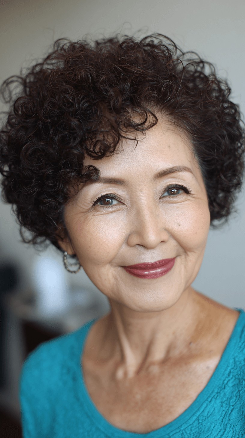 Charming Curly Short Crop with Defined Curls