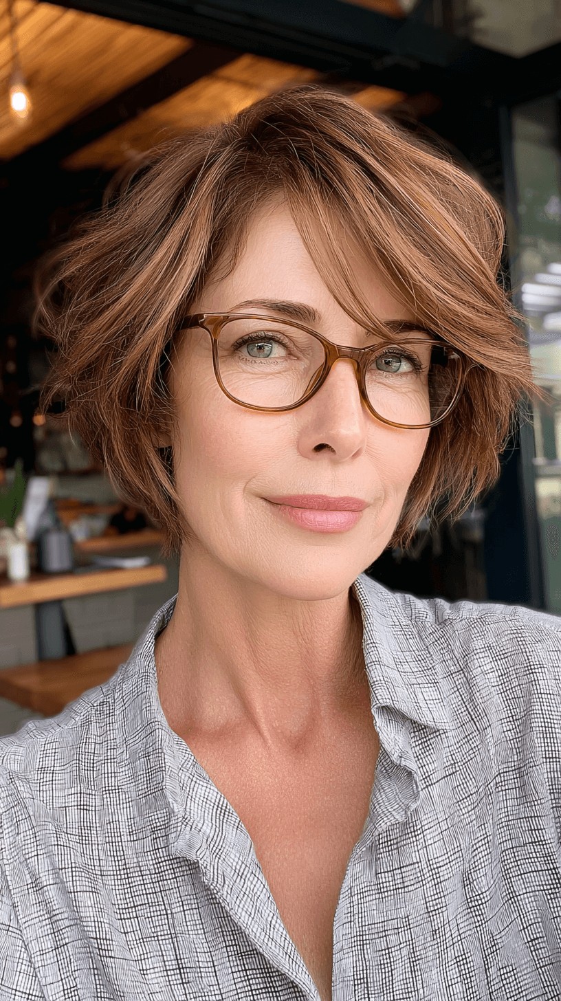 Charming Feathered Bob with Delicate Tips