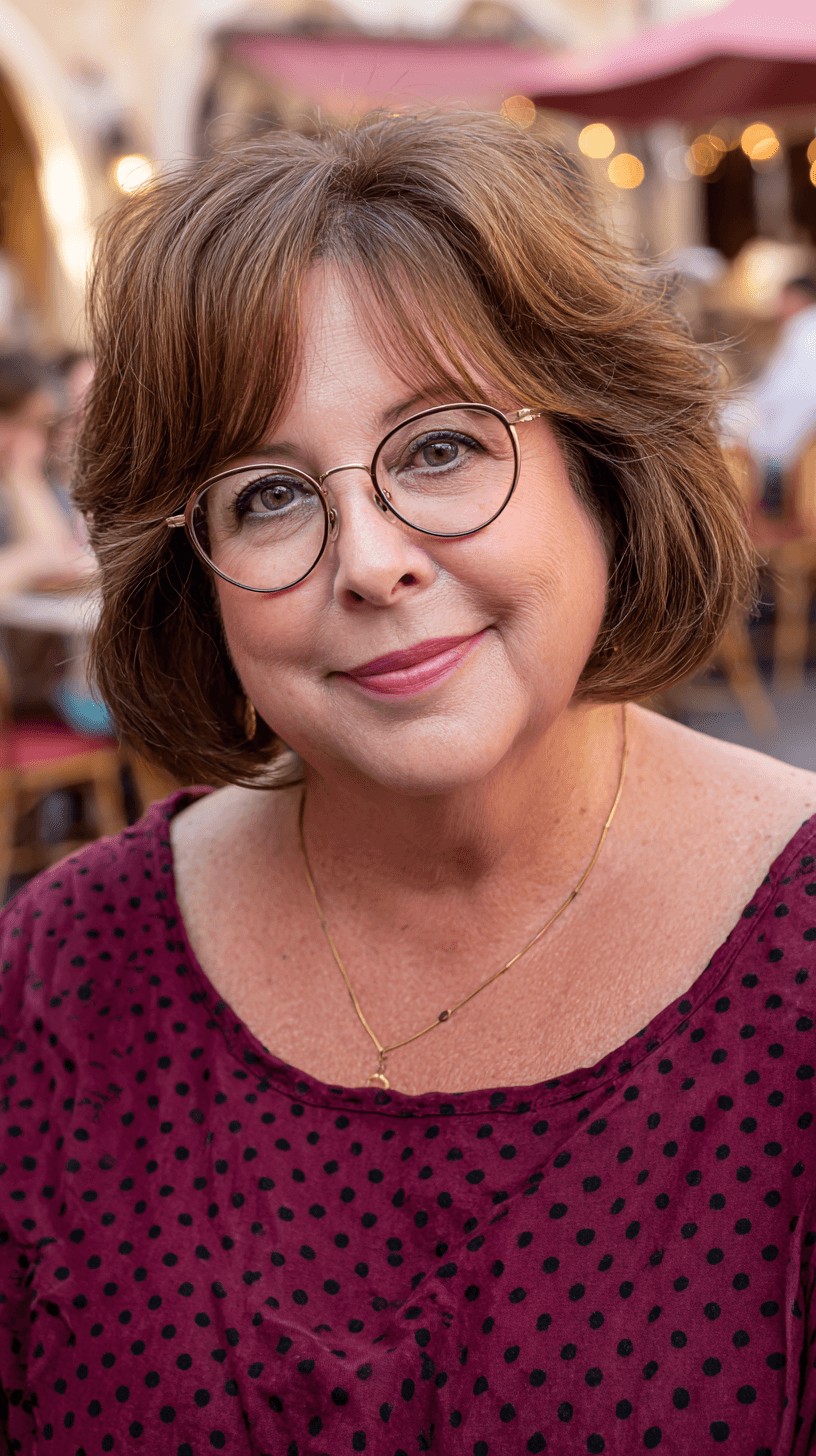 Charming Feathered Bob with Soft Layers