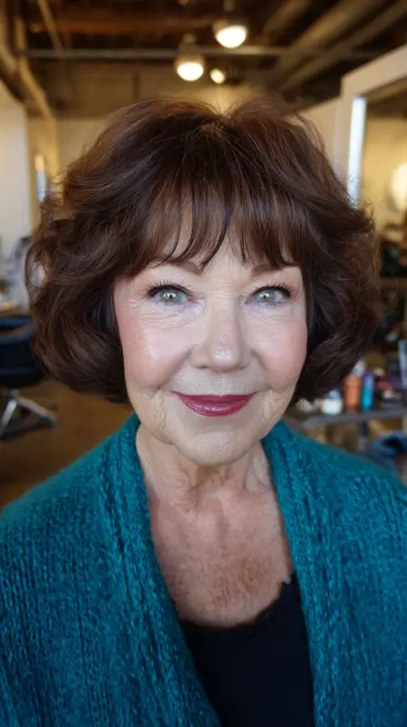 Chic Bouncy Curls with Soft Framing Layers