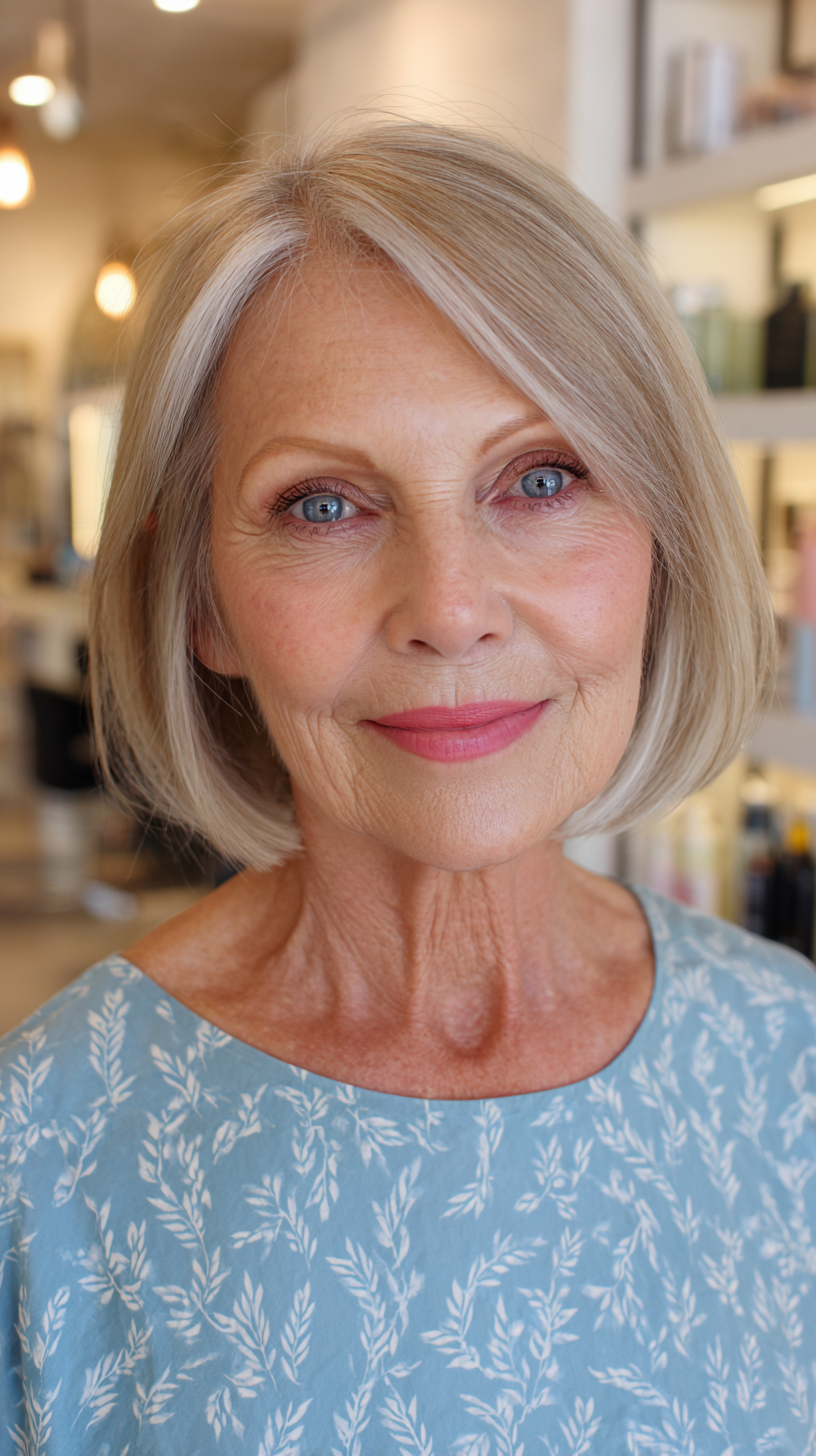 Chic Jaw-Length Bob with Subtle Face-Framing Layers