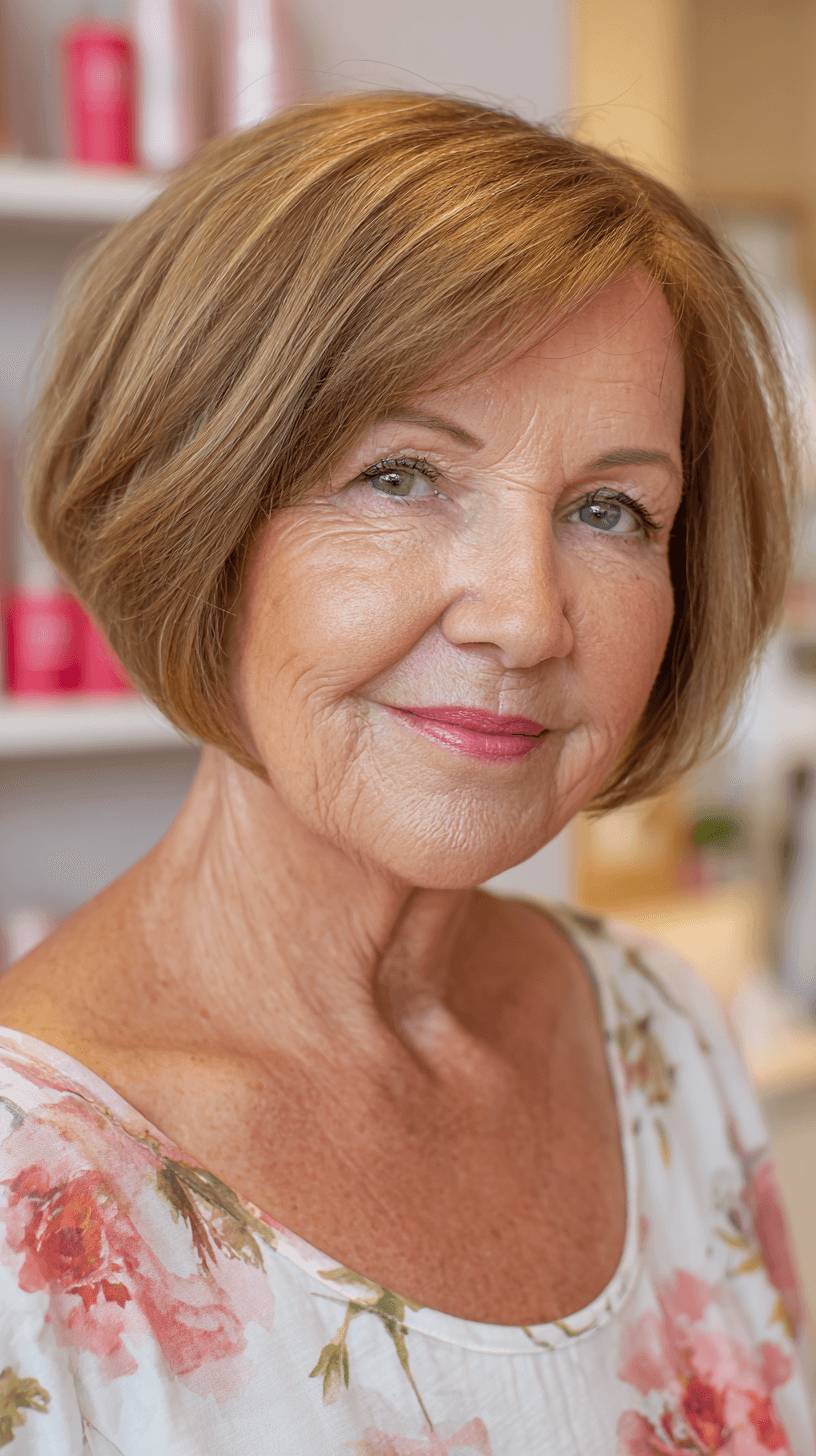 Chic Jaw-Length Stacked Bob with Soft Layers