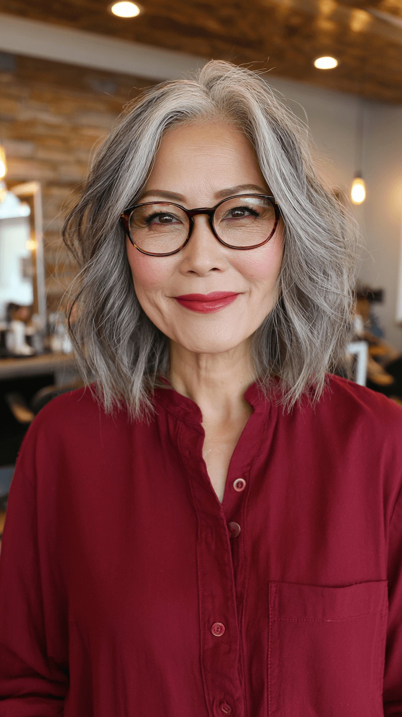 Chic Layered Bob with Feathered Ends