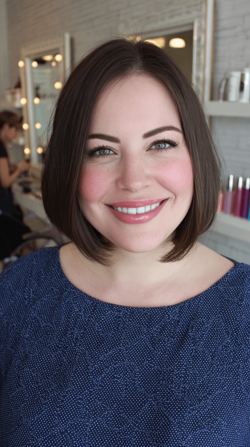 Chic Modern Bob with Subtle Face-Framing Layers