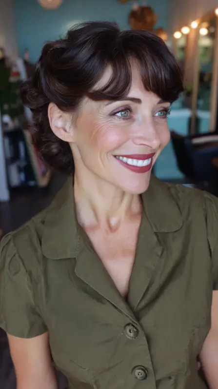 Chic Retro Curls with Modern Flair