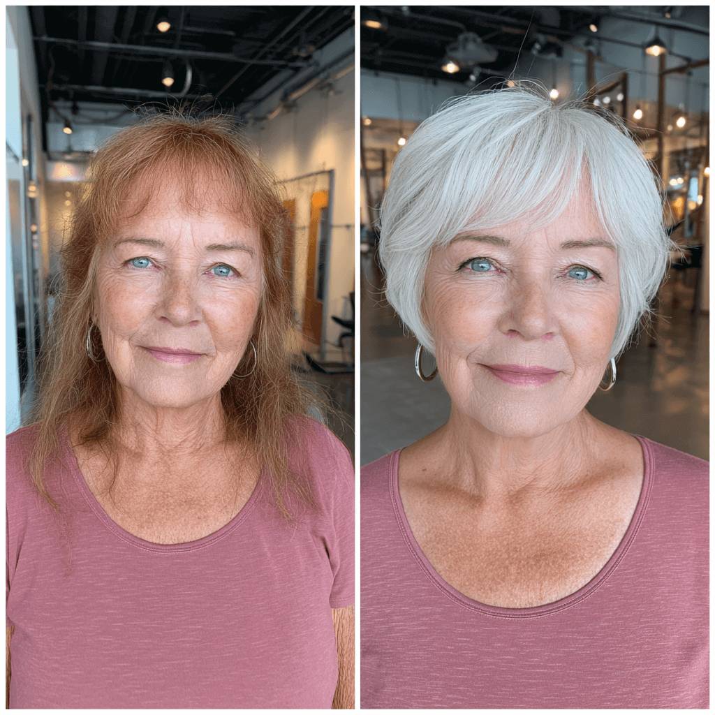 Chic Softly Textured Short Bob with Bright Highlights