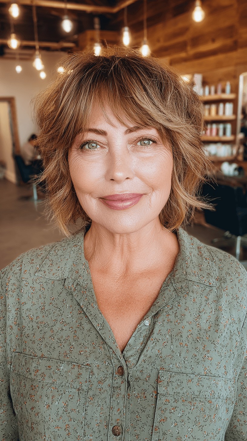 Chic Textured Bob with Face-Framing Layers