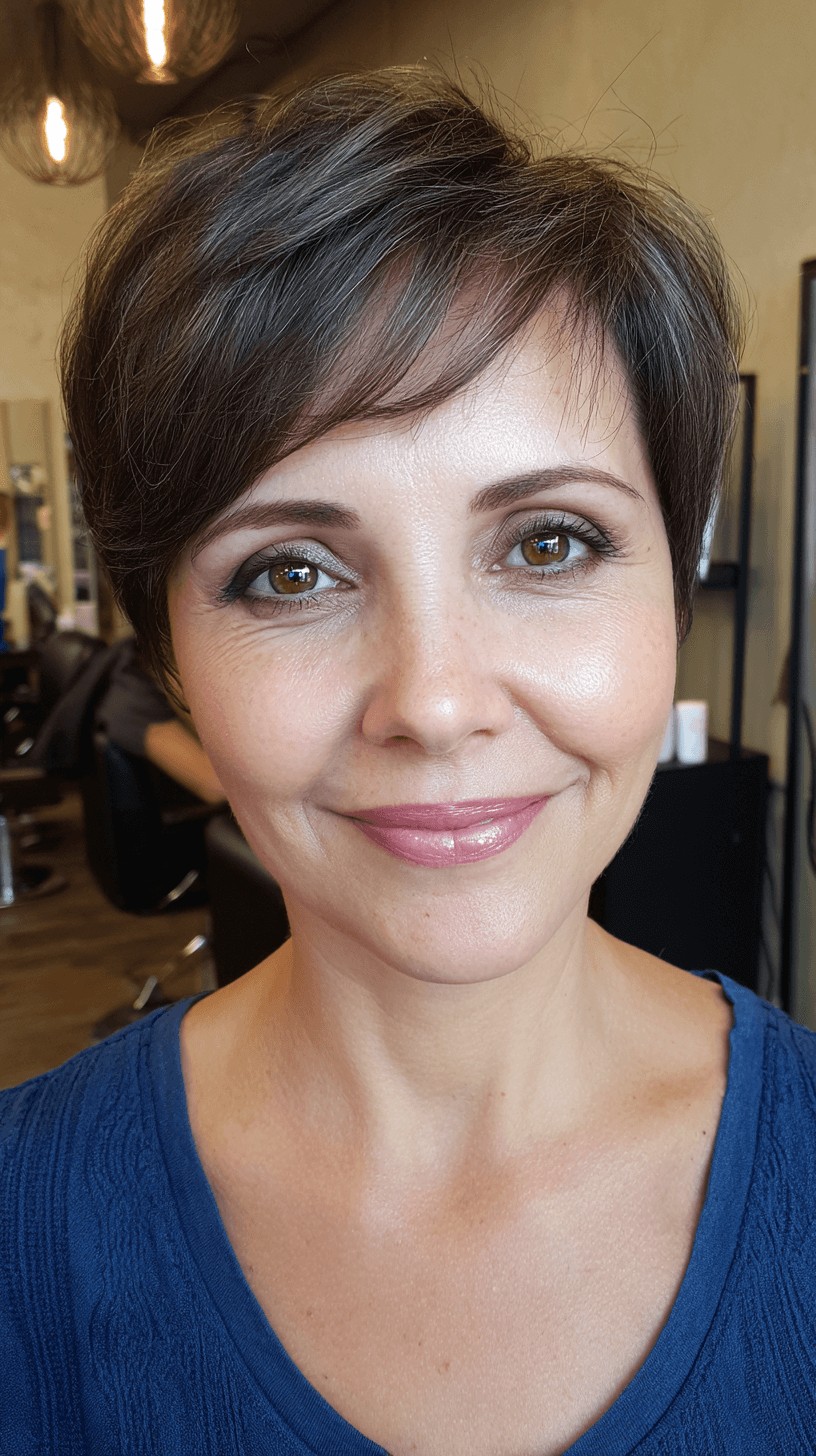 Chic Textured Short Cut with Subtle Layers