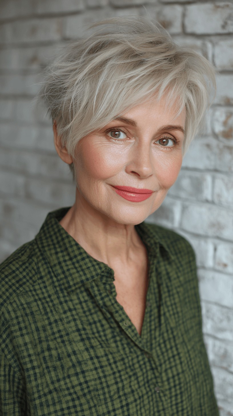 Chic Wispy Side-Swept Pixie with Textured Layers