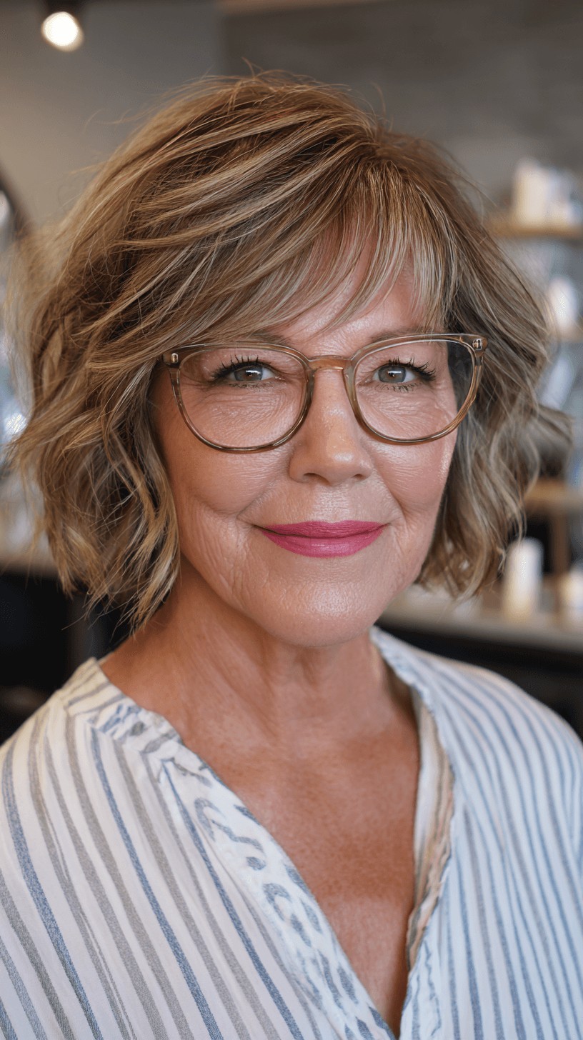 Effortless Textured Lob with Soft Waves