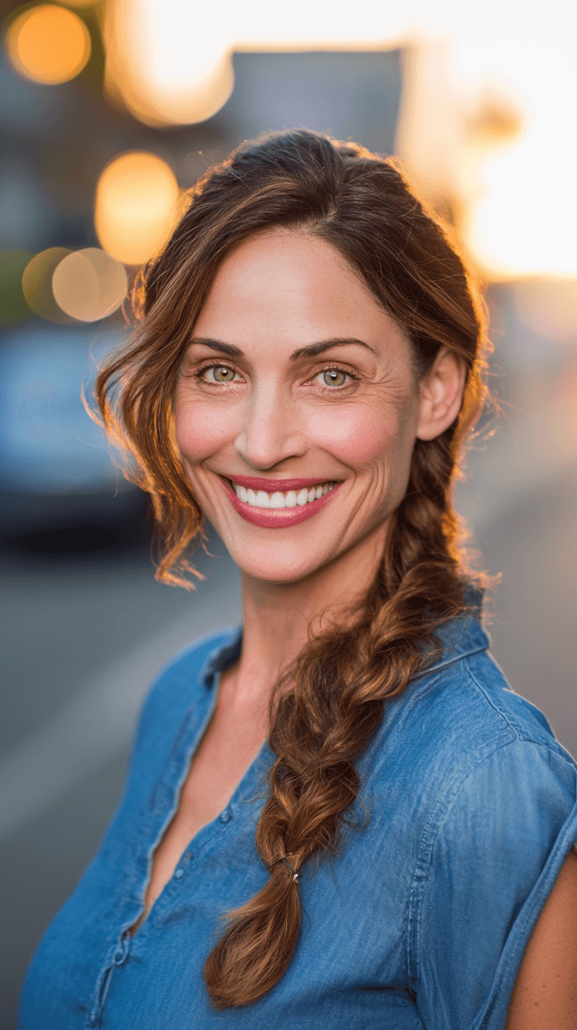 Effortlessly Stylish Side Braid with Loose Waves