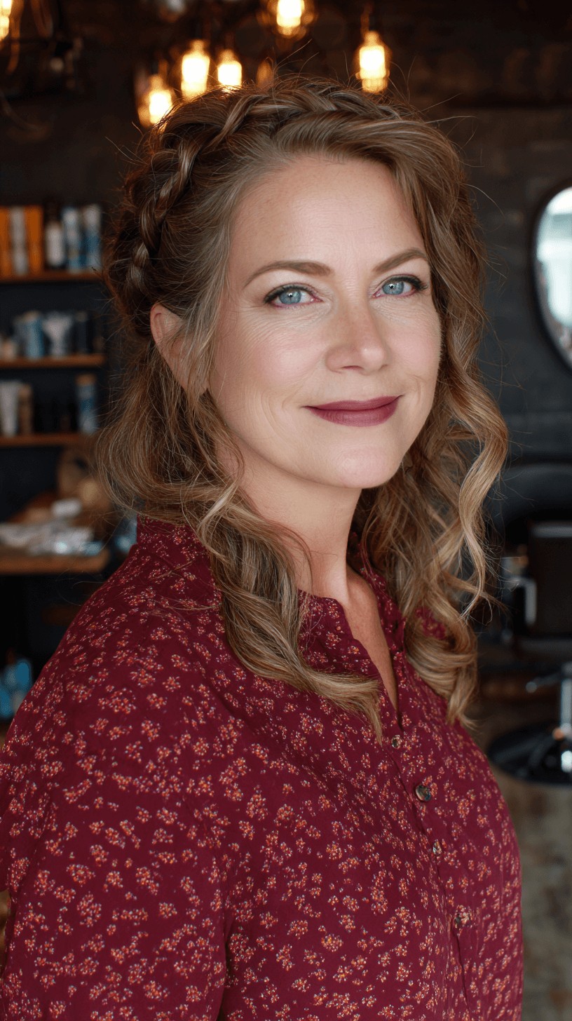 Elegant Soft Waves with Braided Detail