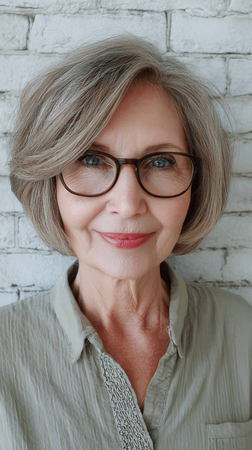 Elegant Textured Jaw-Length Cut with Soft Waves