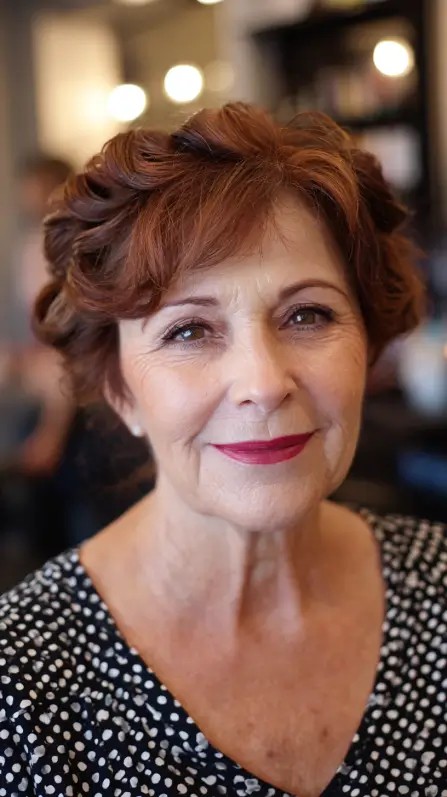 Elegant Vintage Curls with Soft Volume