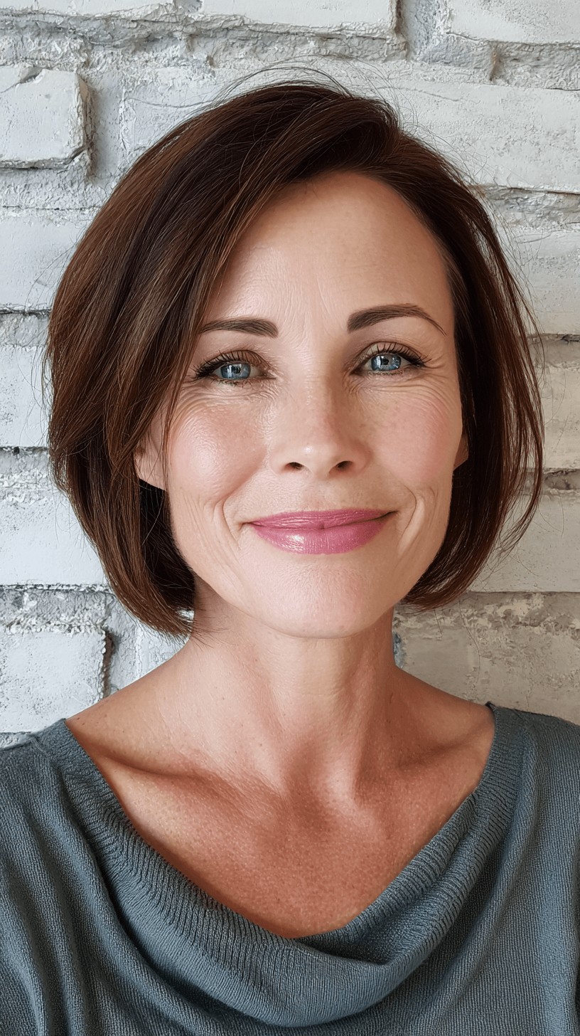 Modern Layered Bob with Soft Movement