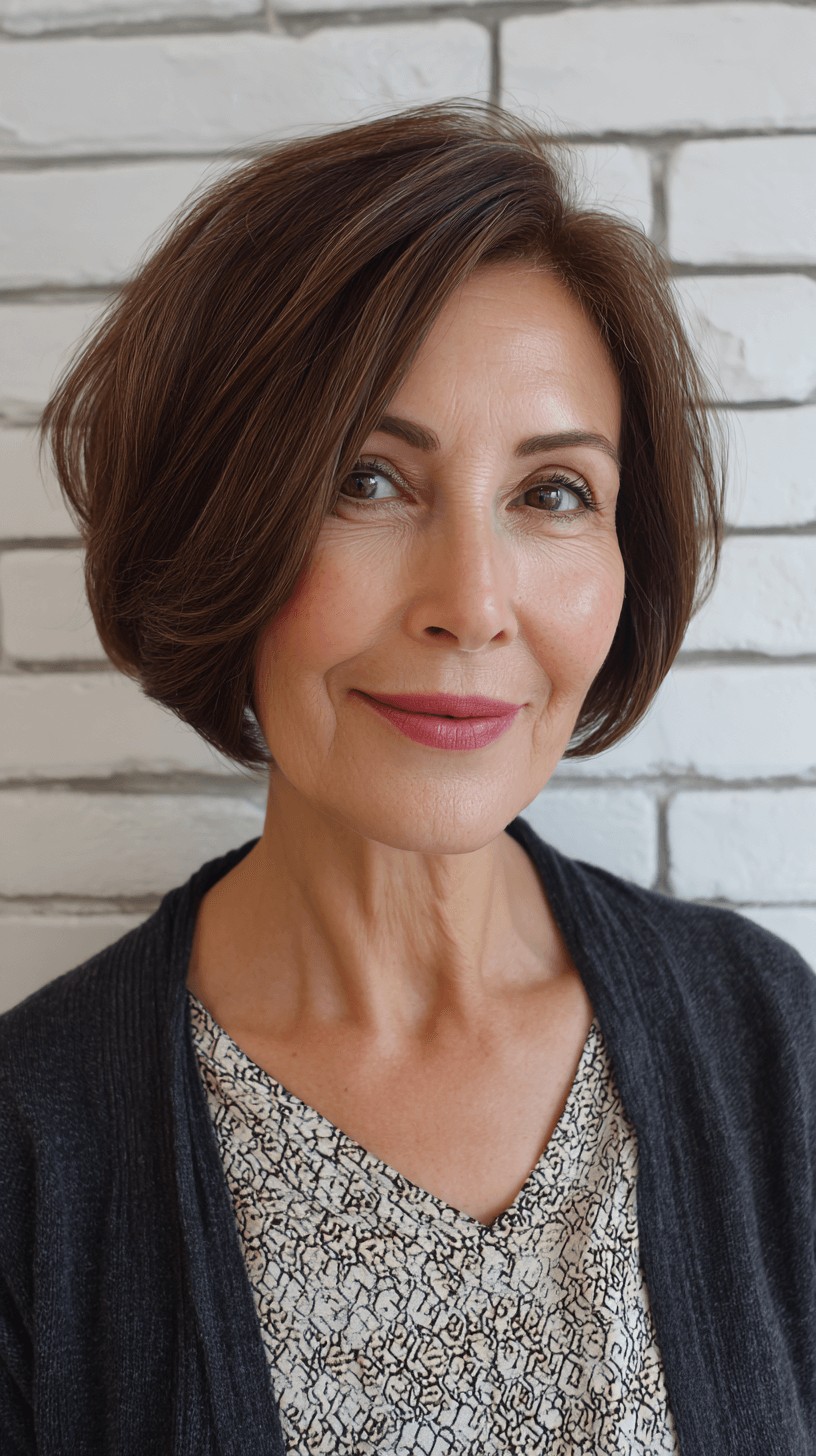 Modern Textured Bob with Gentle Waves