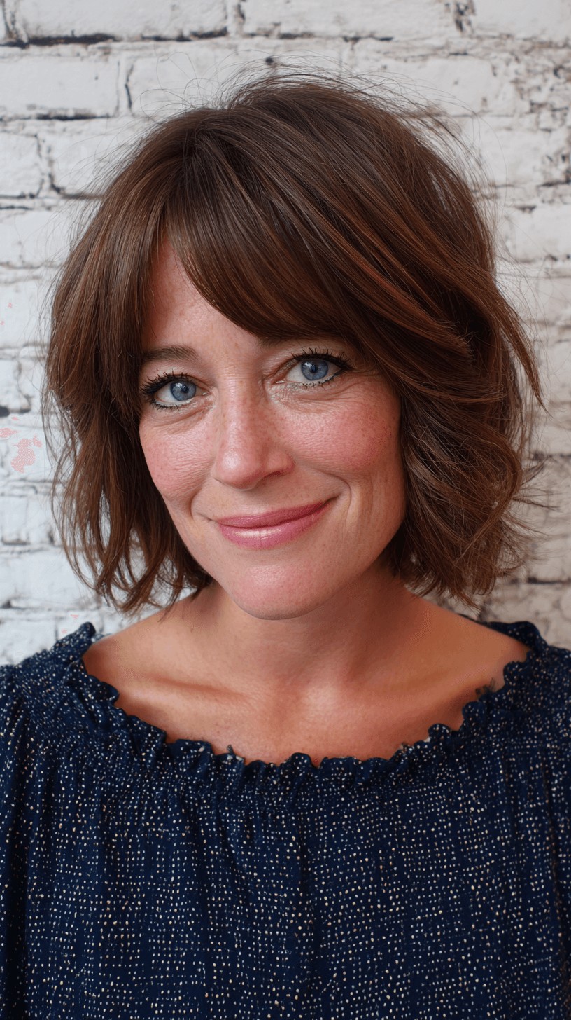 Modern Textured Bob with Soft Face-Framing Layers