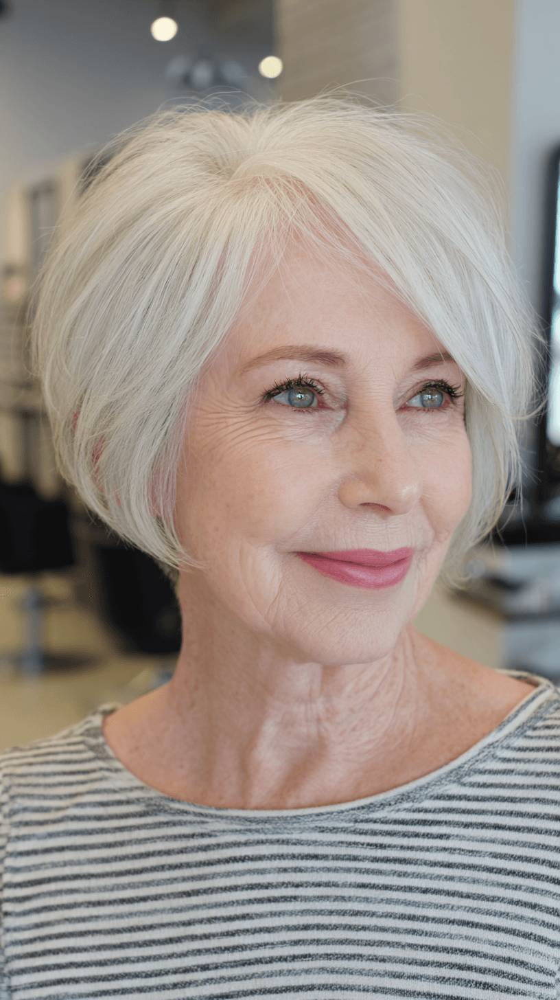 Modern Textured Jaw-Length Cut with Soft Layers