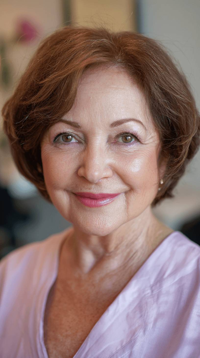 Softly Curled Jaw-Length Cut with Subtle Volume