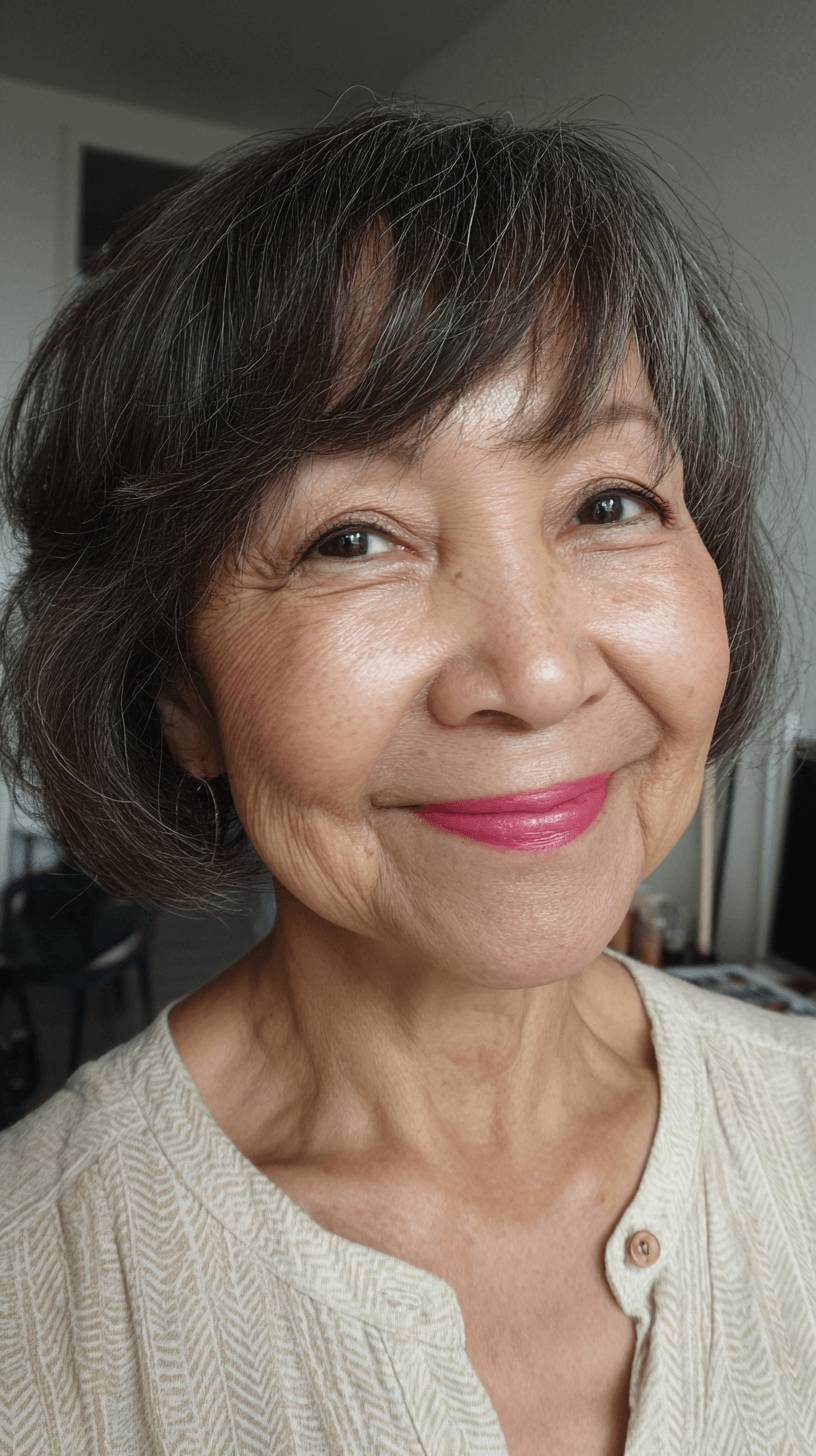 Stylish Jaw-Length Cut with Subtle Textured Layers