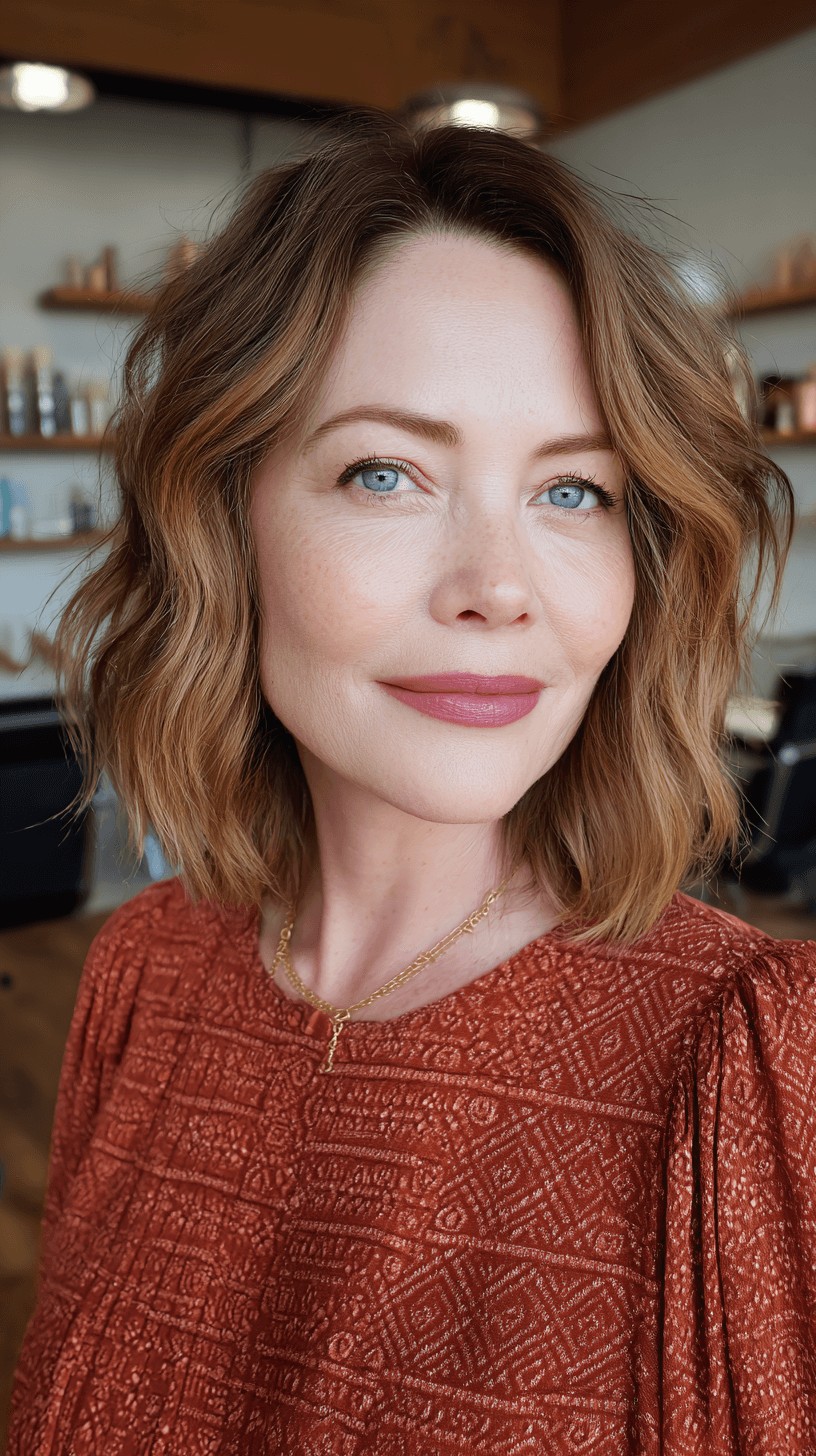 Textured Beachy Lob with Soft Waves