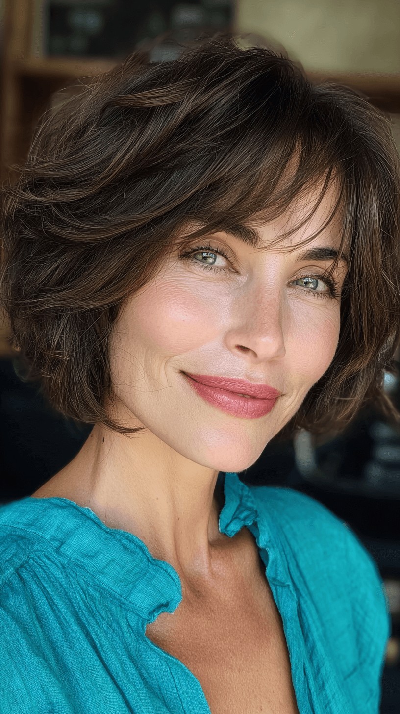 Textured Bob with Face-Framing Layers