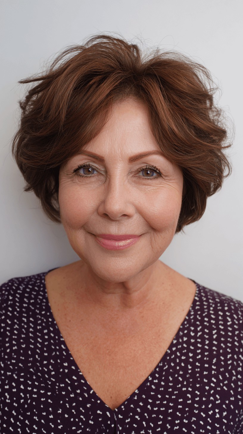 Textured Short Bob with Soft Volume