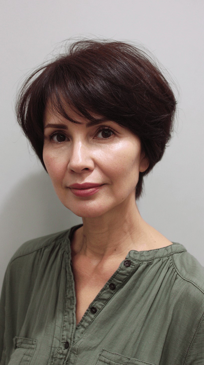 Textured Short Pixie Cut with Soft Volume