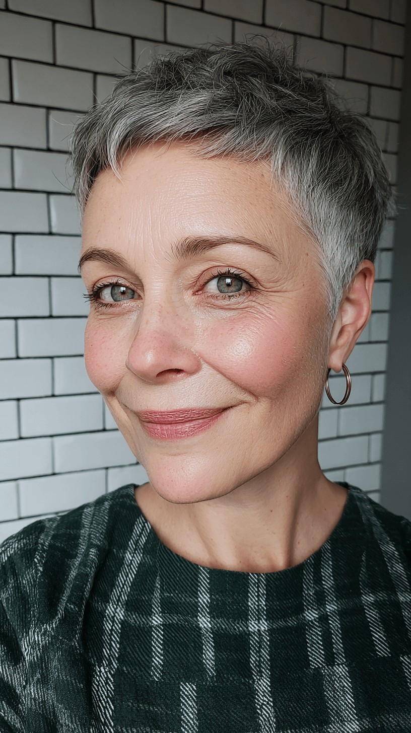 Trendy Short Pixie with Textured Layers