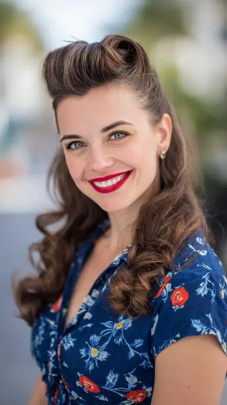 Vintage Glamour with Retro Curls