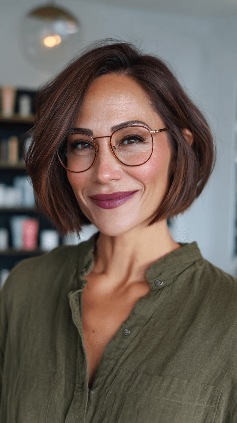 Chic Textured Bob with Subtle Volume