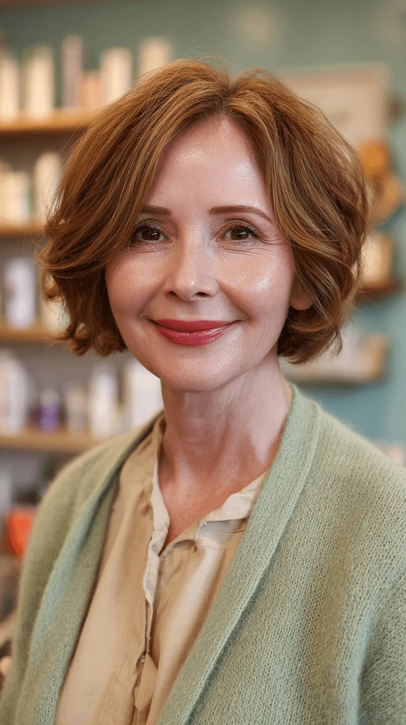 Chic Textured Bob with Soft Waves