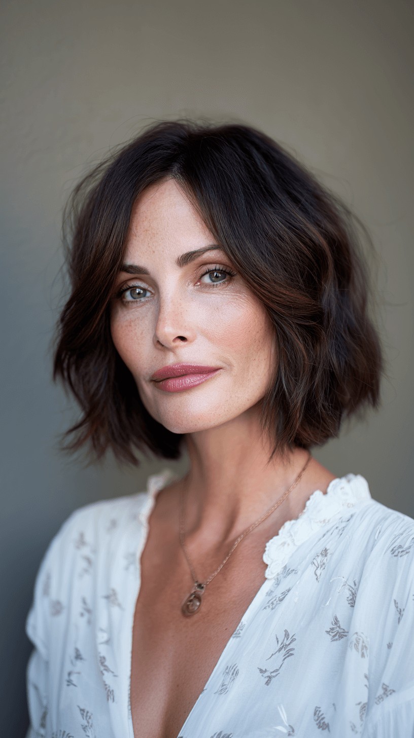 Chic Textured Bob with Soft Waves