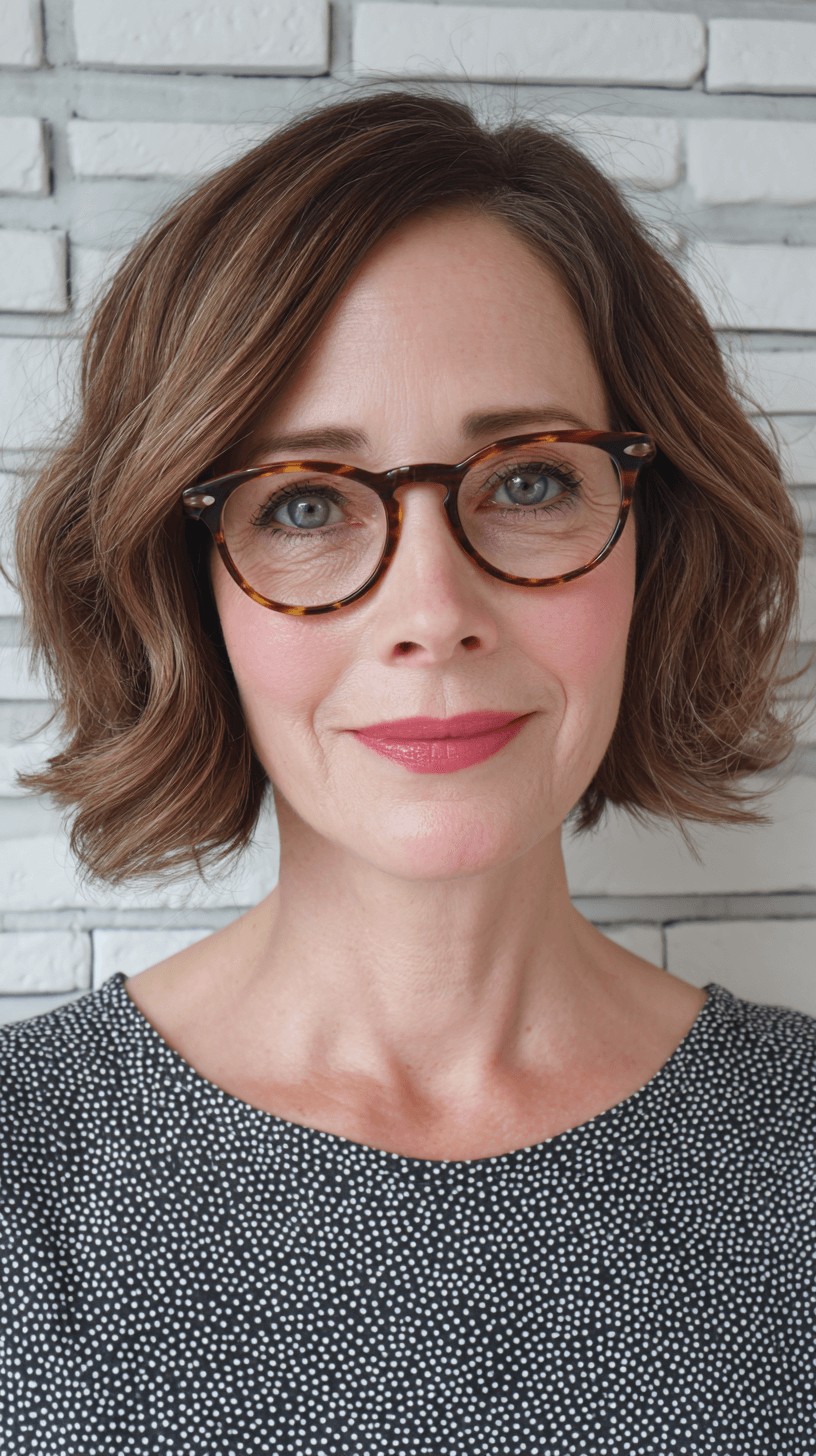 Chic Textured Bob with Soft Curls