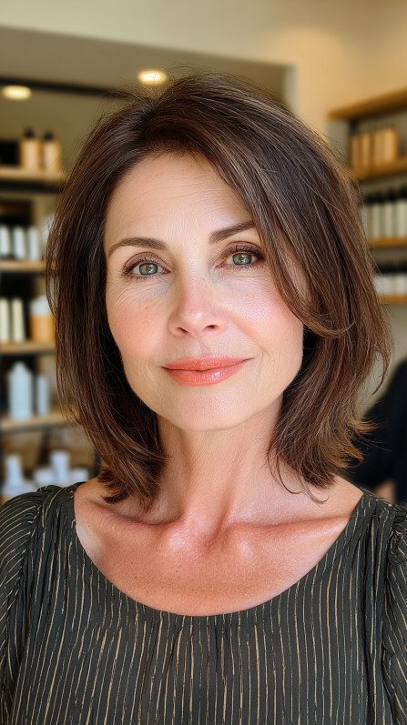 Chic Textured Bob with Soft Layers