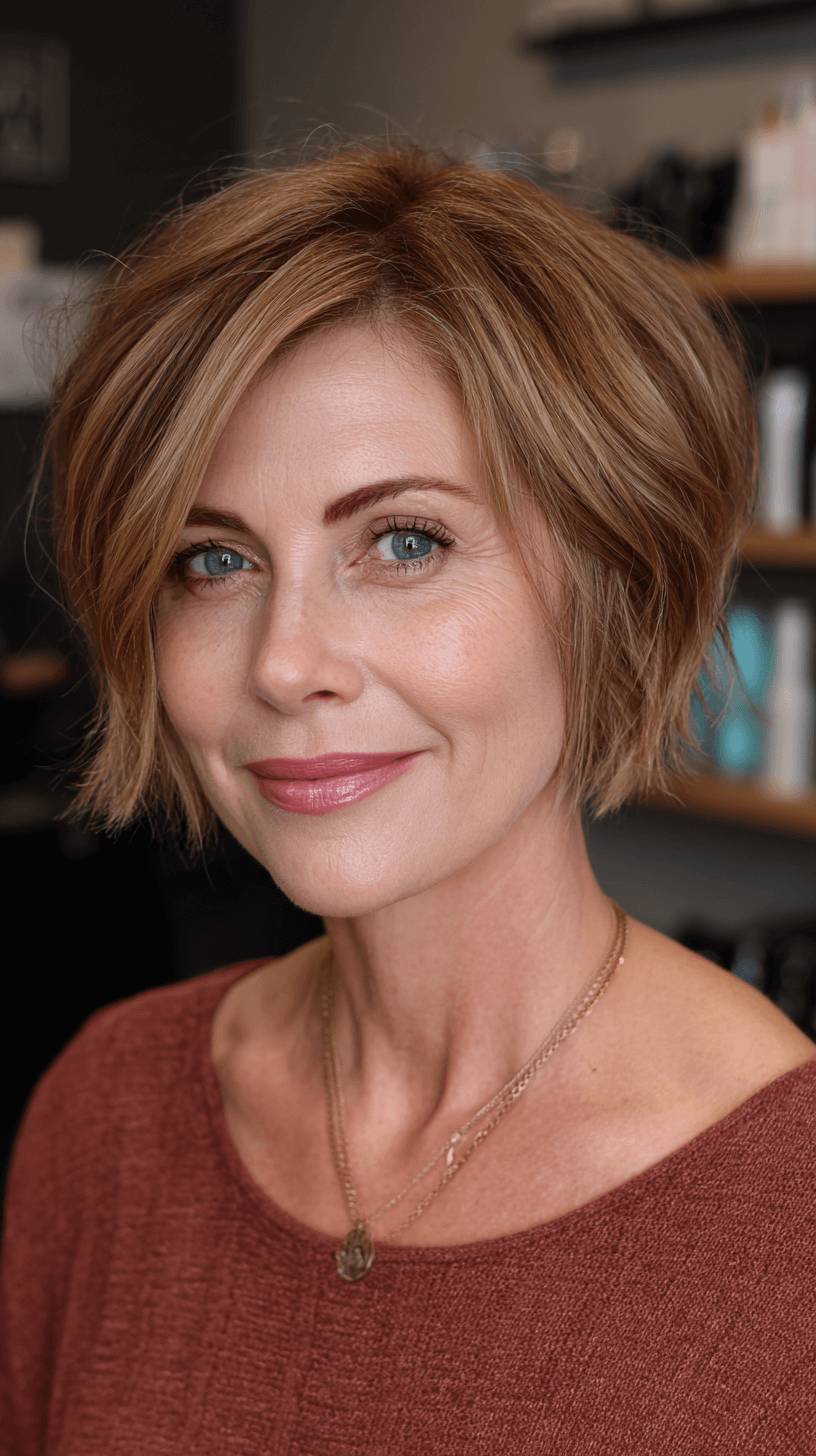 Chic Textured Bob with Subtle Layers