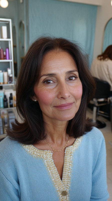 Elegant Shoulder-Length Cut with Subtle Layers