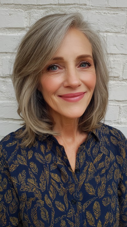 Elegant Softly Layered Shoulder-Length Cut