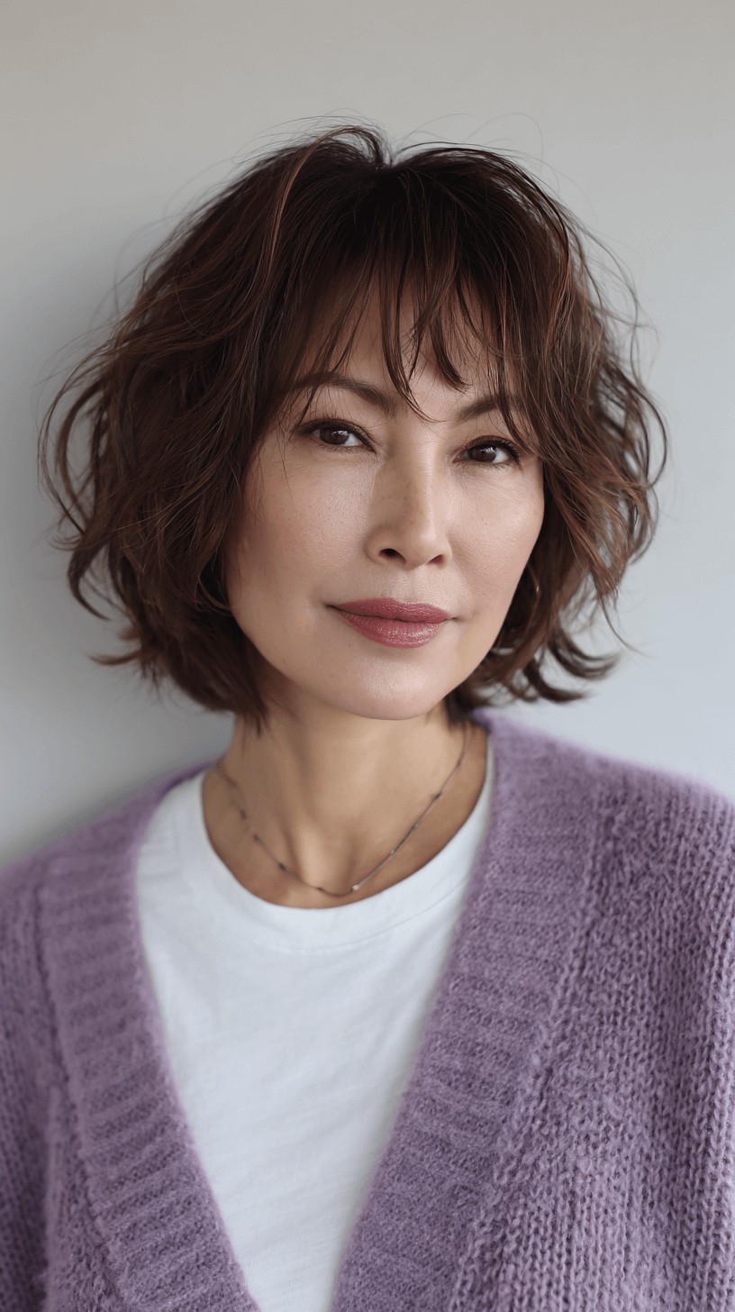 Modern Textured Bob with Soft Flicks