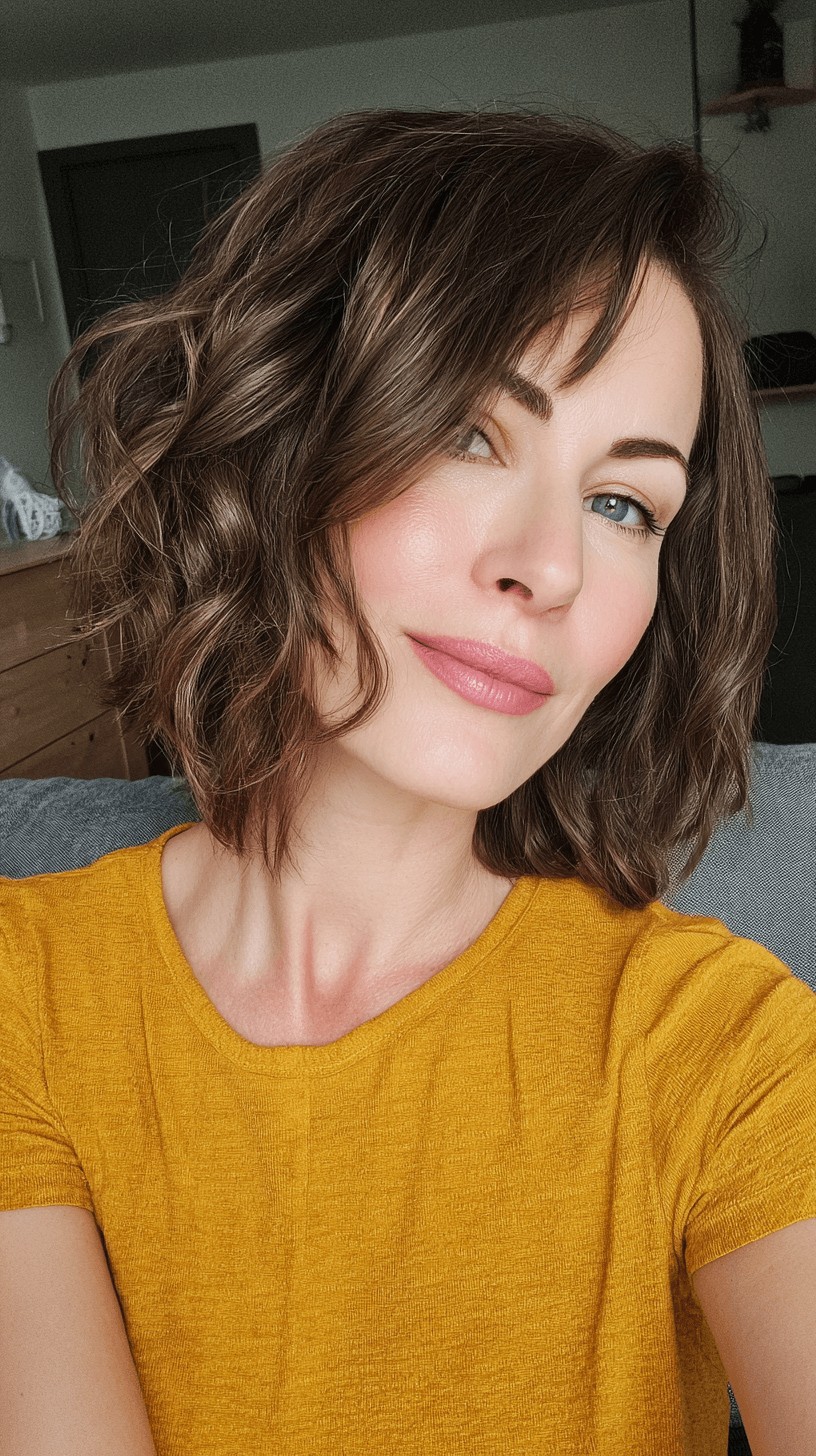 Modern Textured Bob with Soft Waves