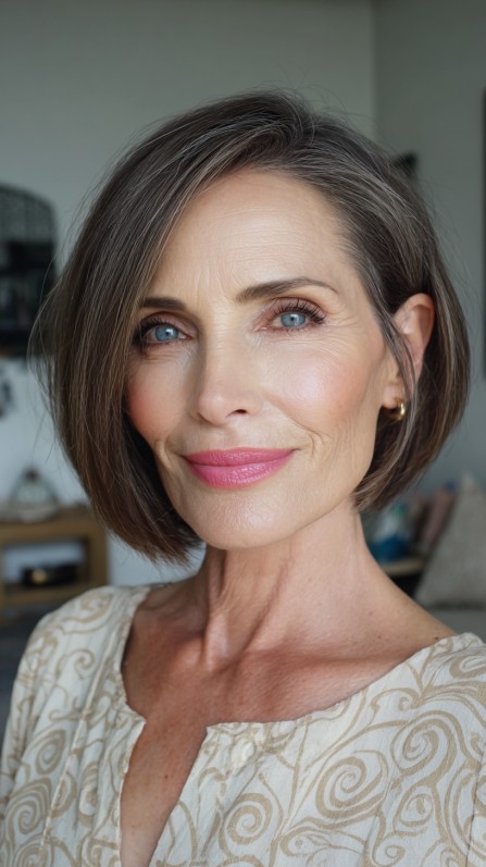 Modern Textured Bob with Subtle Movement