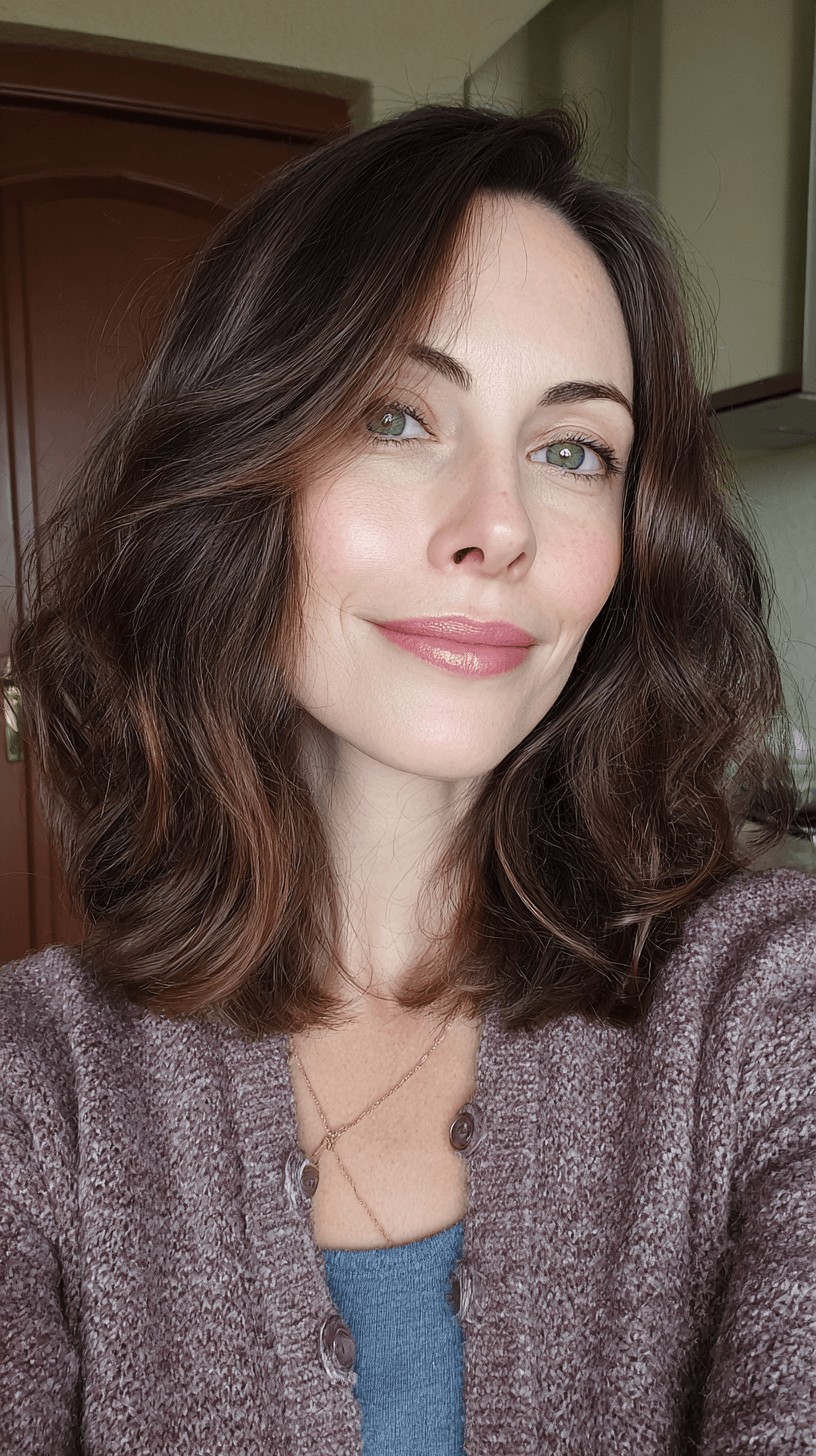 Modern Textured Bob with Subtle Soft Waves