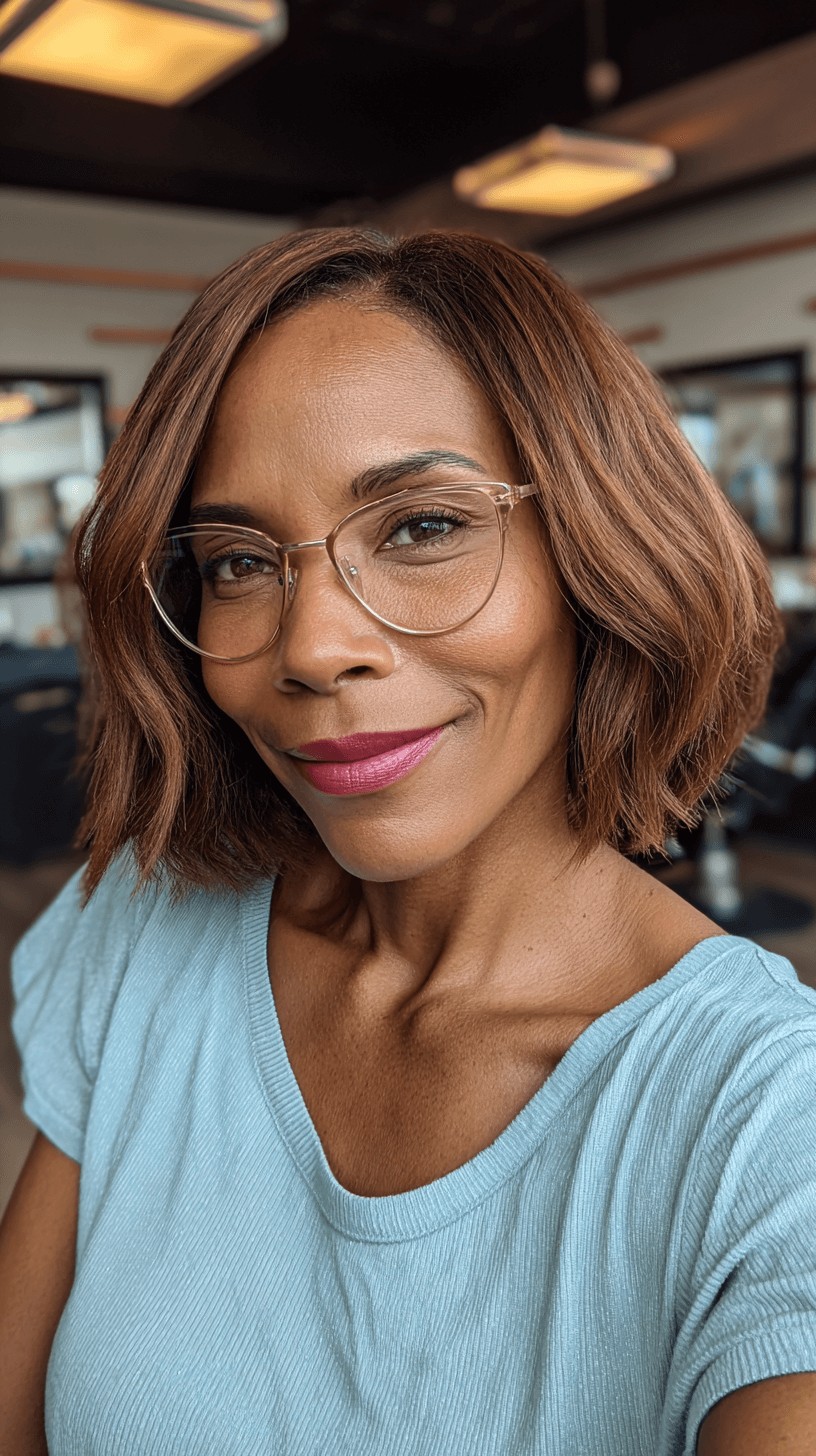 Modern Textured Bob with Subtle Volume