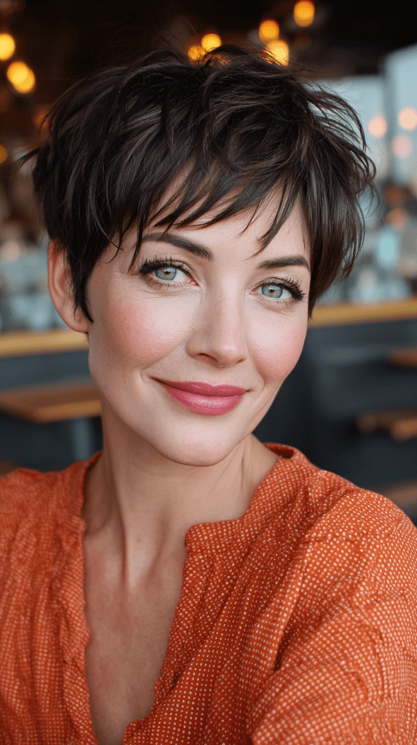 Modern Textured Pixie Cut with Playful Layers