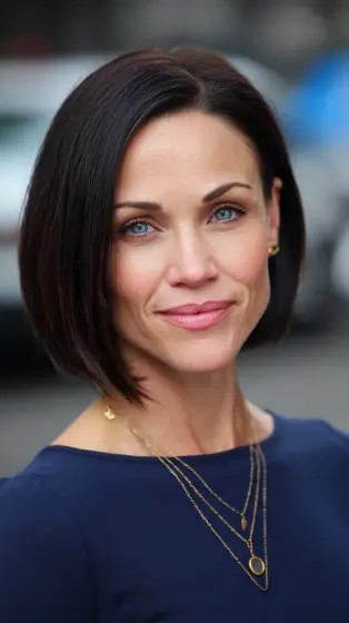 Polished A-Line Bob with Subtle Layers