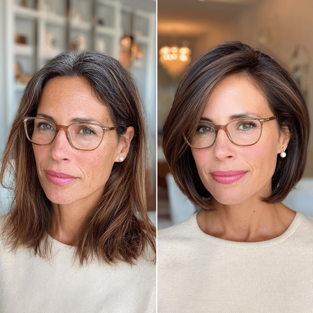 Refined Stacked Bob with Subtle Movement