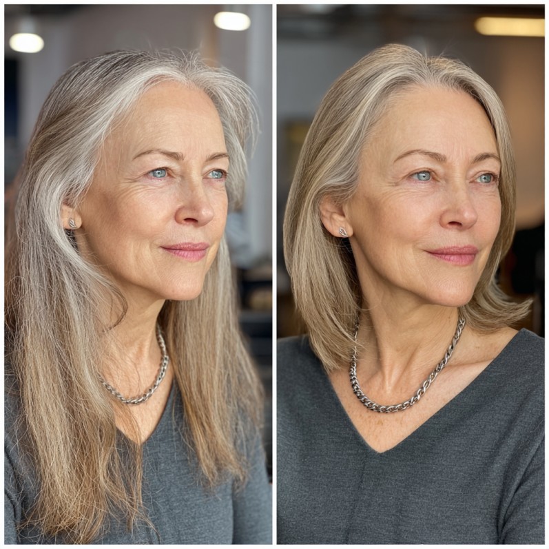 Sleek Shoulder-Length Cut with Subtle Layers