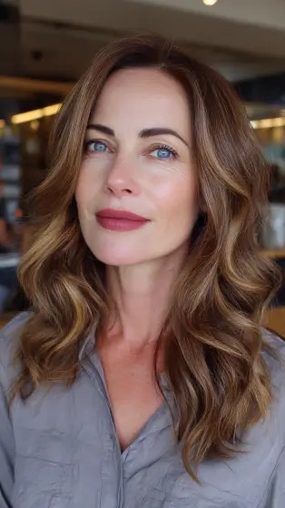Soft Caramel Waves with Subtle Highlights